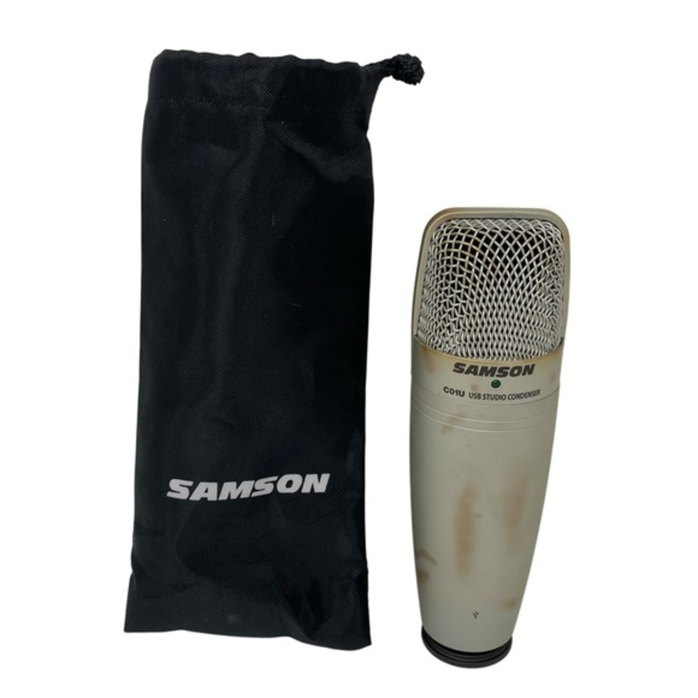 Samson C01U USB Studio‎ Condenser Microphone Silver with Pouch Podcasting Music